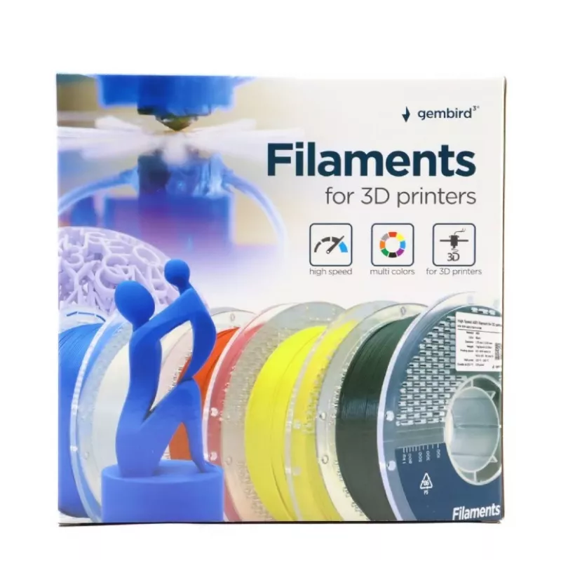 3D-Druckfilament Gembird ABS 1,75 mm Gelb 1 kg