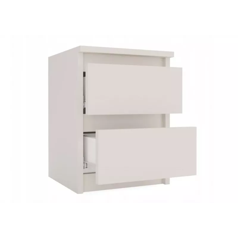 Nachttisch top e shop MALWA M2 KASZMIR — 2 Schubladen, Spanplatte, Kaschmir, 300×300×400 mm