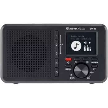 Albrecht DR 86 kleines Senioren Digitalradio DAB+/UKW, schwarz (27861)