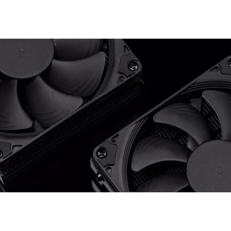 CPU-Kühler Noctua NH-L9i chromax.Schwarz, Low-Profile 92-mm-Lüfter, Unterstützung für LGA1151/LGA115x/AM4, 37 mm Höhe, 95x95 mm Kühlkörper