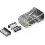 ROLINE RJ45-Stecker Cat.6A Ungeschirmt+Insert 10 Stück (21.17.3098)