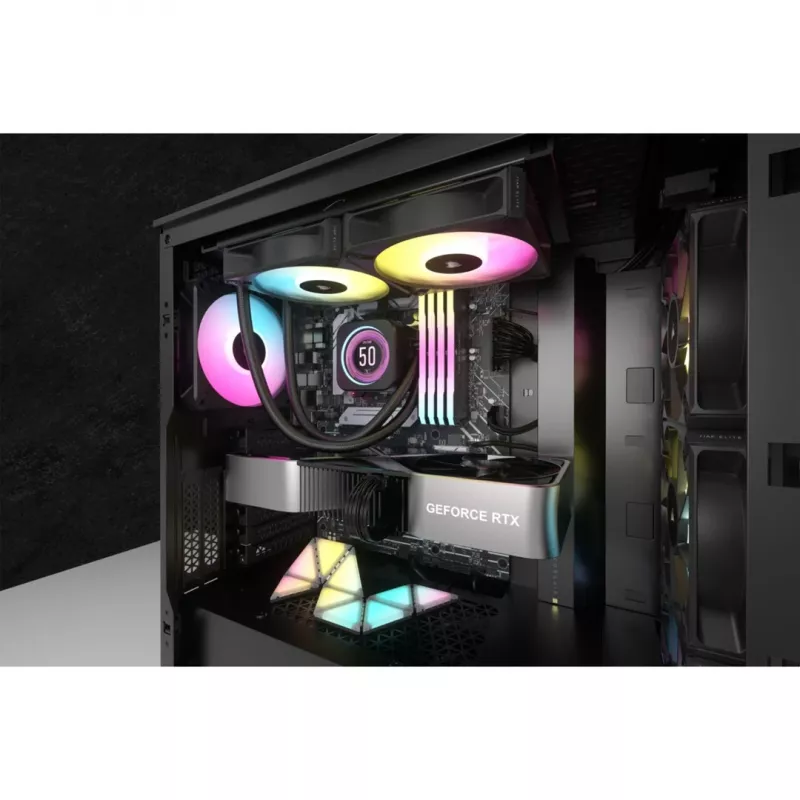 Corsair CW-9060074-WW Computer-Kühlsystem Prozessor All-in-One-Flüssigkeitskühler 12 cm Schwarz 1 Stück