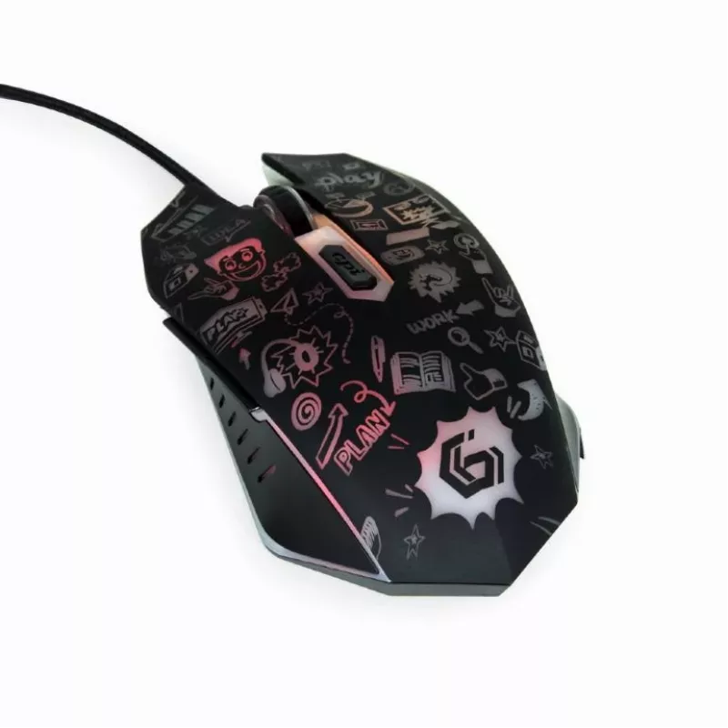 Maus USB Optisch SCHWARZ/MUS-6B-GRAFIX-01 Gembird