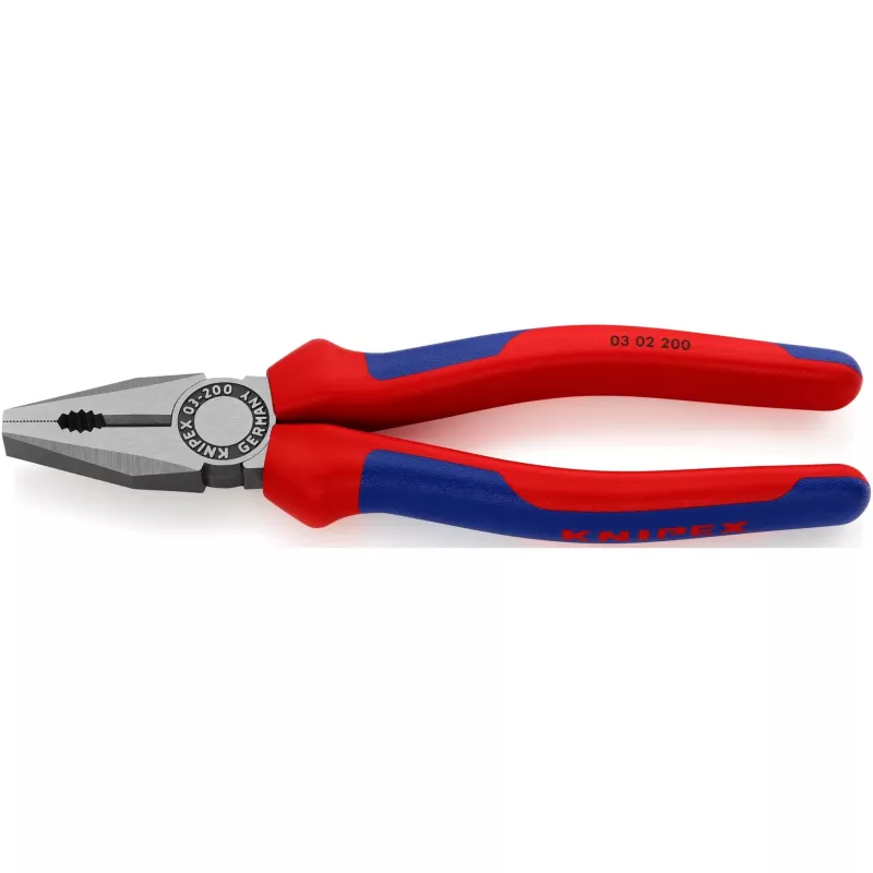 Knipex Universalzange, 2-Komponenten-Griffe, 200 mm
