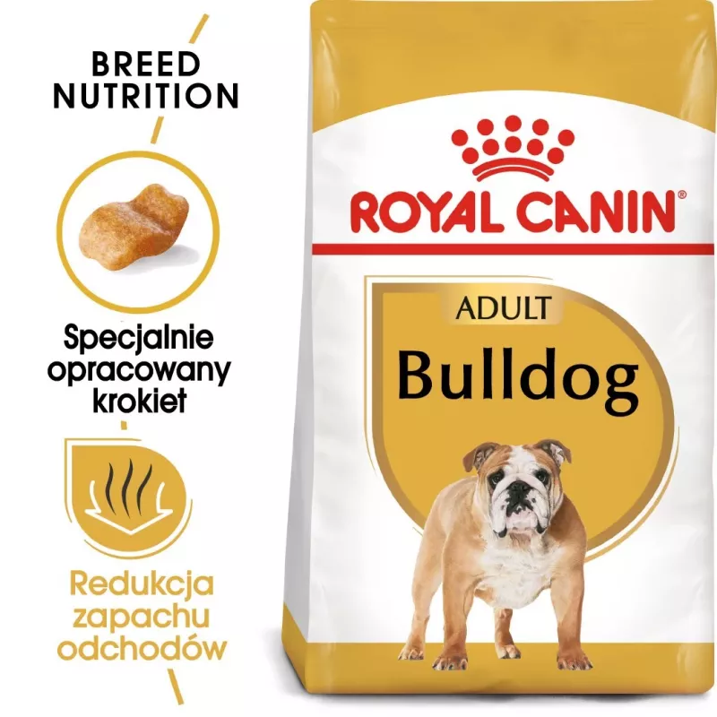 Royal Canin Bulldog Adult Trockenfutter für Hunde, 12 kg