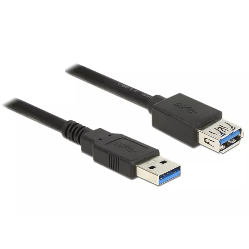 USB-Kabel DeLOCK 85053 USB 3.2 Gen 1 0,5 m Schwarz