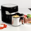 Heißluftfritteuse Taurus Air Fry 7S 1600W 6,5L, Edelstahl, 8 Programme, 80–200°C, Touch-Steuerung