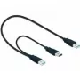 USB-Kabel DeLOCK 82908 USB 3.2 Gen 1 0,6 m 2x USB A Stecker Schwarz
