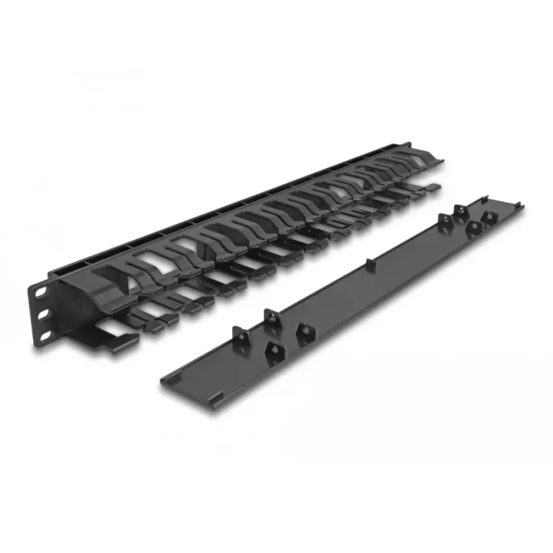 Kabelmanagement-Panel DeLOCK 19 Zoll 67021 schwarz Kunststoff 1U