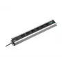 Bachmann 300.008 Stromverlängerung 2 m 6 Steckdosen Schwarz, Grau