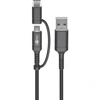 USB-Kabel Goobay 71892 Schwarz