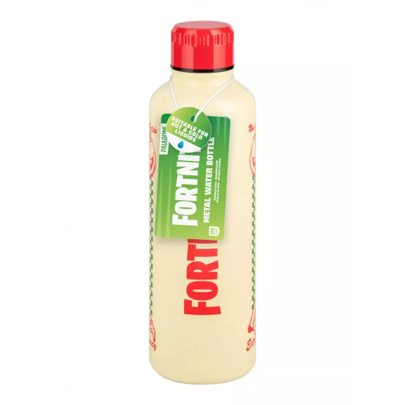 Sport-Trinkflasche Paladone Fortnite Metal PP14736FO 500 ml, Metallfinish, Schraubverschluss