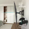 TV-Bodenständer ONKRON SM6-B für 32-Zoll–90-Zoll-Bildschirme, 50 kg Tragfähigkeit, VESA 200x200–600x400, Neigung -10–5°, Schwenkbereich 40°