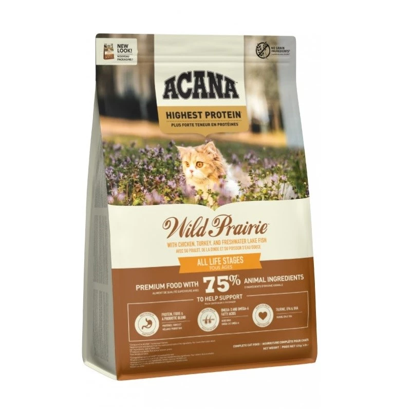 ACANA Wild Prairie Cat - Trockenfutter für Katzen - 1,8kg