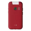 Feature-Phone Doro Leva E22 Klapphandy, 2,8 Zoll (7,11 cm) Anzeige, Single SIM, 0,3 MP Kamera, 1150 mAh, 127,8 g, Rot/Weiß
