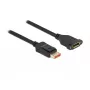 DisplayPort-Verlängerungskabel Panel-Montage DeLOCK 87098 8K 60 Hz 3 m