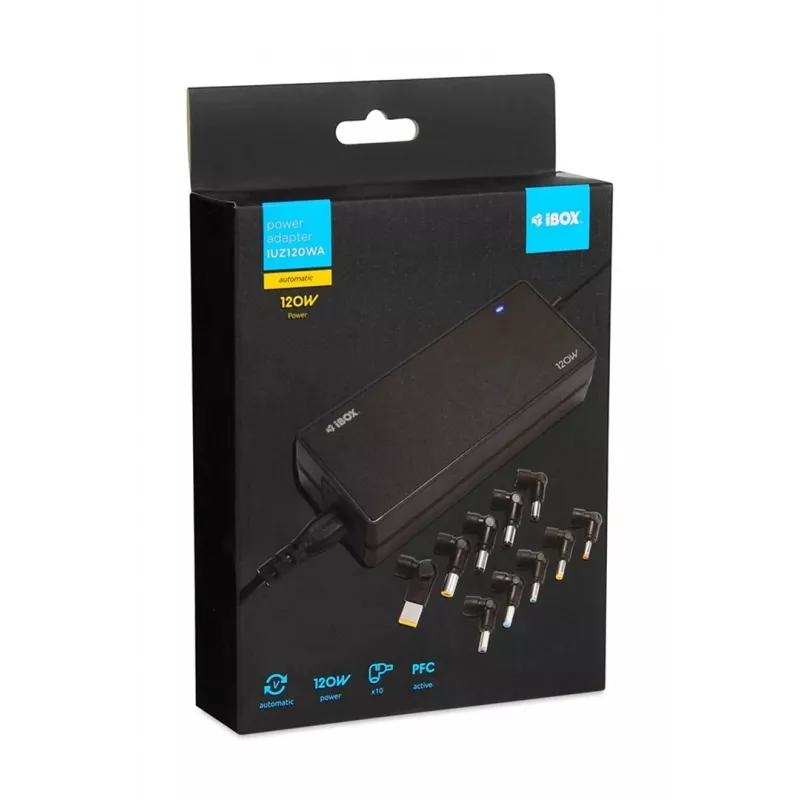 iBox IUZ120WA Netzteil/Wandler Innen 120 W Schwarz