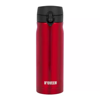 Thermoflasche NOVEEN TB825 400 ml – isolierter Edelstahl-Trinkbehälter, rot