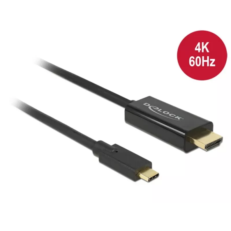Videokabel-Adapter DeLOCK 85292 USB Type-C auf HDMI 3m Schwarz
