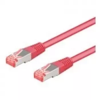 Goobay 95581 CAT 6 Patchkabel, S/FTP (PiMF), LSZH, Kupfer, 1,5 m, Magenta