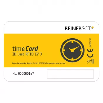 Chipkarte ReinerSCT timeCard Premium 25 DES — sichere Smartcard für Zeiterfassung und Zutritt