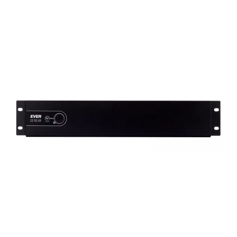 Rackmount Line-Interactive USV EVER ECO Pro 1200 AVR CDS, 1,2 kVA (650 W Ausgang), 2U, 3× C13, USB-B, AVR, VRLA 12 V 5 Ah ×2