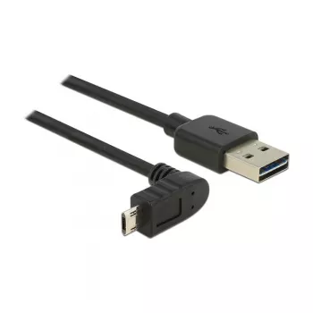 USB-Kabel DeLOCK 83849 USB 2.0 0,5m USB A Micro-USB B Schwarz