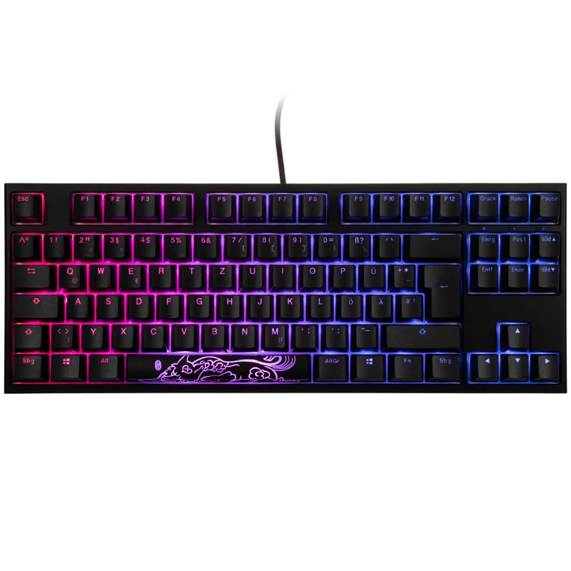 Ducky One 2 RGB TKL Tastatur Gaming USB Deutsch Schwarz