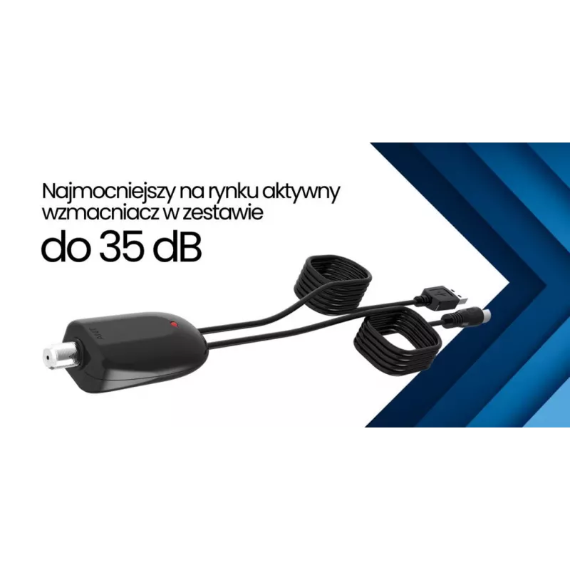 Auto DVB-T Antenne Shark SHA301CAR mit Aktivverstärker für Fahrzeug-TV-Empfang