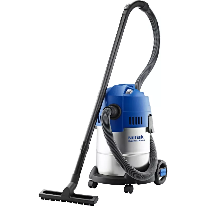 Nilfisk Buddy II 18 Edelstahl Schwarz, Edelstahl 18 L 1200 W