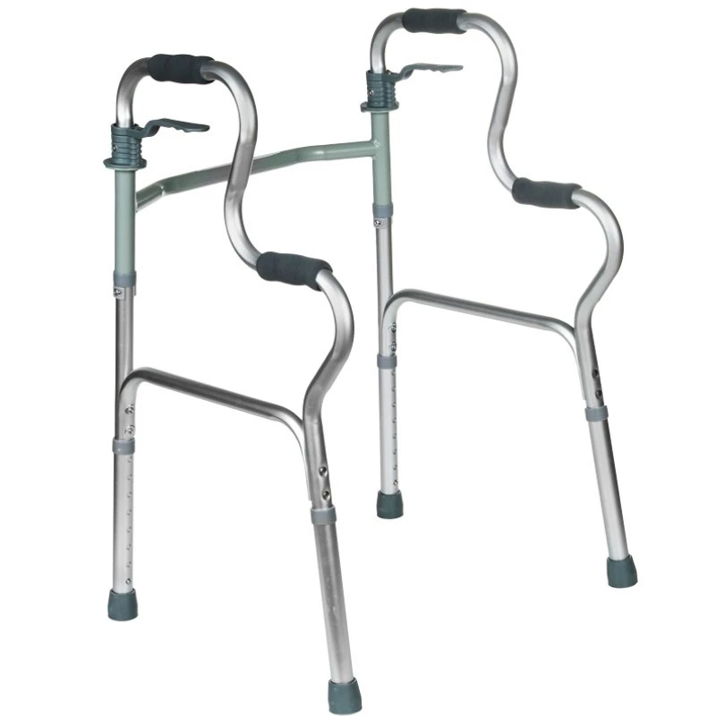 Rehabilitations-Gehtrainer REHA FUND RF-133 3in1, Aluminium/Stahl-Rahmen, verstellbare Höhe 81–99 cm, 2 Räder, Sitz, max. Belastung 100 kg