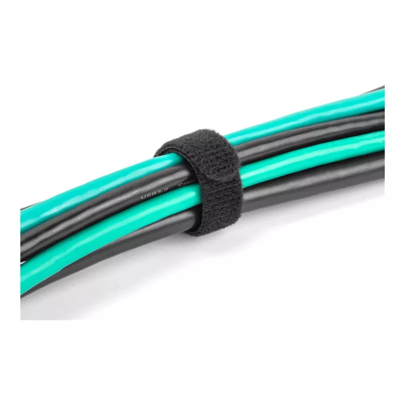 Klett-Kabelbinder DeLOCK 19075 300x12mm schwarz 10 Stück