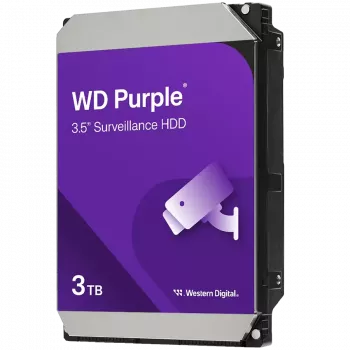 Interne Festplatte Western Digital Lila WD34PURZ 3 TB 3,5 Zoll 5400 U/min 128 MB Serial ATA III