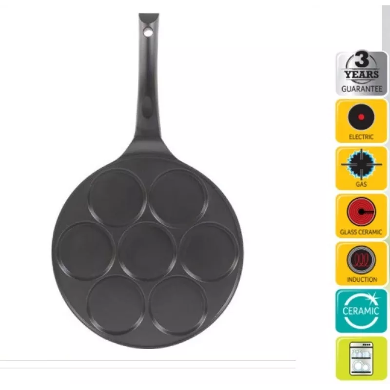 Crêpe-Pfanne LAMART LT1293, Aluminium antihaftbeschichtet, 27 cm Durchmesser