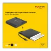 HDD-Gehäuse DeLOCK 42636 Schwarz 5,25 Zoll Micro SATA 5 Gbit/s