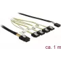 SATA-Kabel DeLOCK 85682 1 m Schwarz