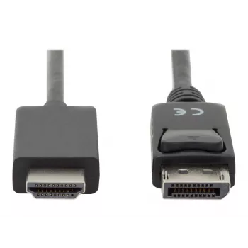 Adapterkabel DisplayPort 1.2 mit Verriegelung 4K 60Hz UHD Typ DP/HDMI A M/M schwarz 2 m