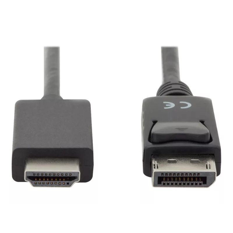 Adapterkabel DisplayPort 1.2 mit Verriegelung 4K 60Hz UHD Typ DP/HDMI A M/M schwarz 2 m