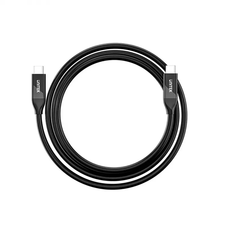 USB-C-Kabel Unitek C14100ABK01-2M – 2 m, 100 W Power Delivery, 40 Gbit/s Daten