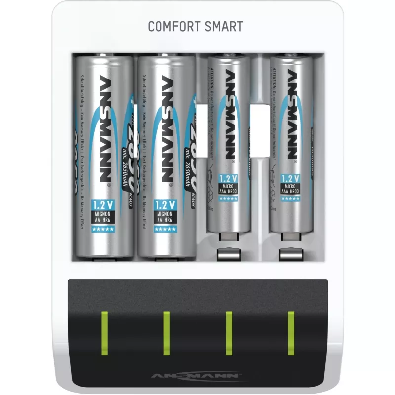 Batterieladegerät Ansmann Comfort Smart Haushalt Batterie USB