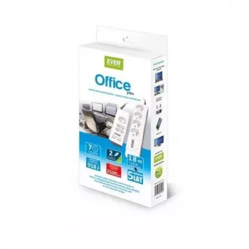 OFFICE PLUS 7 Steckdosen 250 V weiß (T/LZ06-OFP018/0000) - Ever