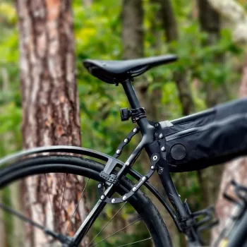 Rockbros WD795 schwarz faltbares Fahrradschloss mit Schlüssel