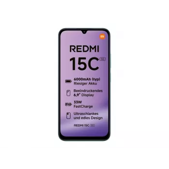 Xiaomi Redmi 15C 5G - 5G-Smartphone - Dual-SIM - RAM 8 GB / Interner Speicher 128 GB - microSD-Slot - 6,9 Zoll - 1600 x 720 Pixel (120 Hz)