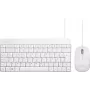 Perixx PERIDUO-212 Tastatur Maus inklusive USB Deutsch Weiß (PERIDUO-212 DE W)