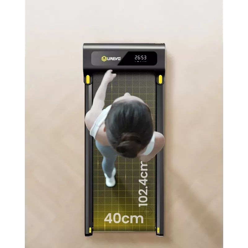 Laufband UREVO Spacewalk SP 1 Lite URTM022 — max. Geschwindigkeit 6 km/h, min. Geschwindigkeit 0,96 km/h, max. Benutzergewicht 120 kg, Lauffläche 400×1024 mm, LED-Anzeige