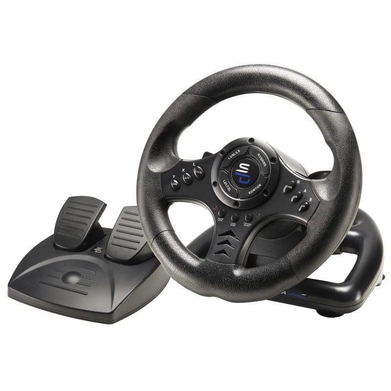 Lenkrad + Pedale Subsonic SA5426-NG Schwarz USB 180° Rotation