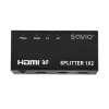 HDMI-Videosplitter SAVIO CL-42 — 2x HDMI-Ausgänge, 1920x1080, 36-Bit-Farbe, Metallgehäuse, 5V/1A