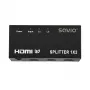 HDMI-Videosplitter SAVIO CL-42 — 2x HDMI-Ausgänge, 1920x1080, 36-Bit-Farbe, Metallgehäuse, 5V/1A