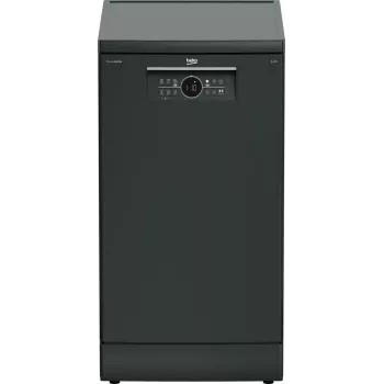 Freistehender Geschirrspüler BEKO BDFS26123AQ, 45 cm, 10 Maßgedecke, 49 dB, anthrazit