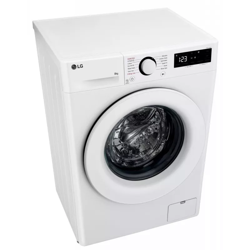 LG | Waschmaschine | F2WR508SWW | Energieeffizienzklasse A-10% | Frontlader | Waschkapazität 8 kg | 1200 U/min | Tiefe 47,5 cm | Breite 60 cm | Display | LED | Dampffunktion